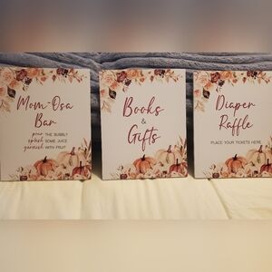 Fall BABY SHOWER Signs